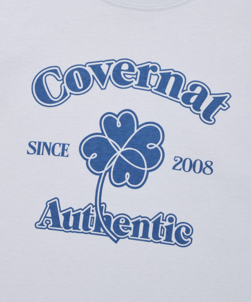 COVERNAT WOMAN(カバーナットウーマン)の「ウーマンアーチクローバーハートTシャツライトブルー(Tシャツ/カットソー・レディース・その他・WM/WS)」の5枚目の写真