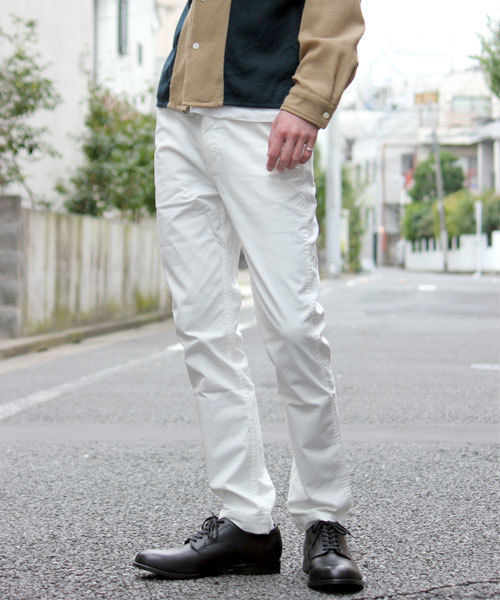 COLLARS（カラーズ）の「【COLLARS/ カラーズ】ストレッチ スリムテーパードチノ（チノパンツ・メンズ・ホワイト/ブラック/アーミー/ベージュ/グレー・S/L/M）」の15枚目の写真