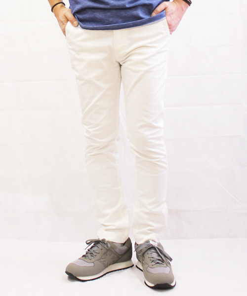 COLLARS（カラーズ）の「【COLLARS/ カラーズ】ストレッチ スリムテーパードチノ（チノパンツ・メンズ・ホワイト/ブラック/アーミー/ベージュ/グレー・S/L/M）」の7枚目の写真
