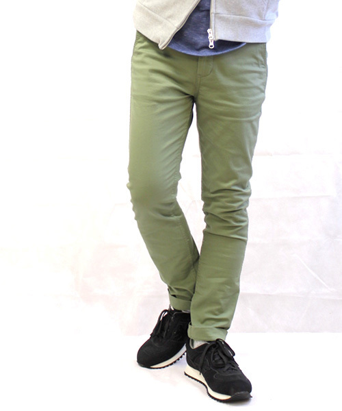 COLLARS（カラーズ）の「【COLLARS/ カラーズ】ストレッチ スリムテーパードチノ（チノパンツ・メンズ・ホワイト/ブラック/アーミー/ベージュ/グレー・S/L/M）」の9枚目の写真