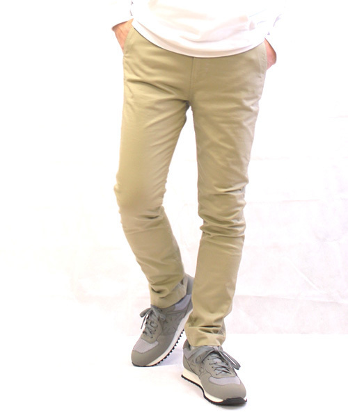 COLLARS（カラーズ）の「【COLLARS/ カラーズ】ストレッチ スリムテーパードチノ（チノパンツ・メンズ・ホワイト/ブラック/アーミー/ベージュ/グレー・S/L/M）」の10枚目の写真