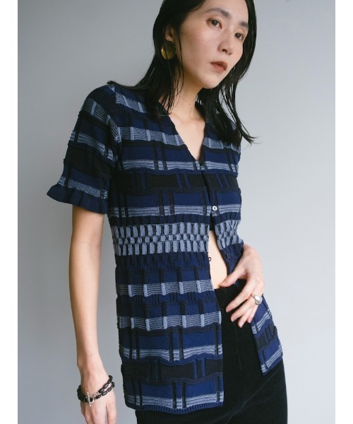 Ruh Dhan(ルーダン)の「Vital Layers Top(カーディガン/ボレロ・レディース・ブラウン/オレンジ/ネイビー・FREE)」の7枚目の写真