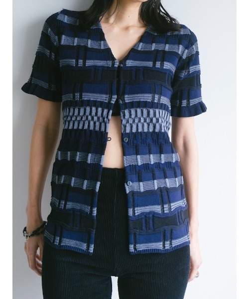 Ruh Dhan(ルーダン)の「Vital Layers Top(カーディガン/ボレロ・レディース・ブラウン/オレンジ/ネイビー・FREE)」の8枚目の写真
