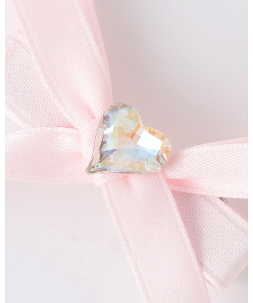 Lycee mine(リセマイン)の「ちびちびリボン付ロングリボンヘアクリップ【子供服】【キッズ】【女の子】(バレッタ/ヘアクリップ・キッズ・アイボリー/ライトピンク/ブラック/ラベンダー・F)」の12枚目の写真