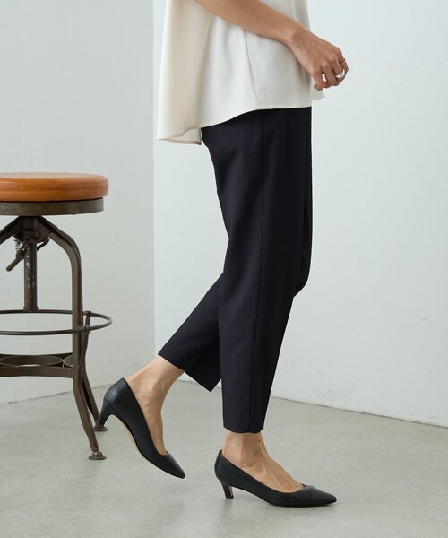 LIVETART（リヴェタート）の「ストレッチドビーテーパーパンツ《LIVETART》（その他パンツ・レディース・ブラック・FREE）」の4枚目の写真