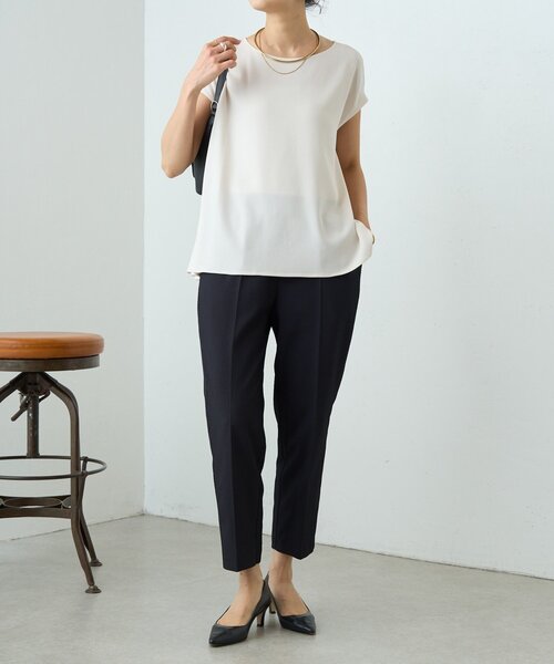 LIVETART（リヴェタート）の「ストレッチドビーテーパーパンツ《LIVETART》（その他パンツ・レディース・ブラック・FREE）」の5枚目の写真