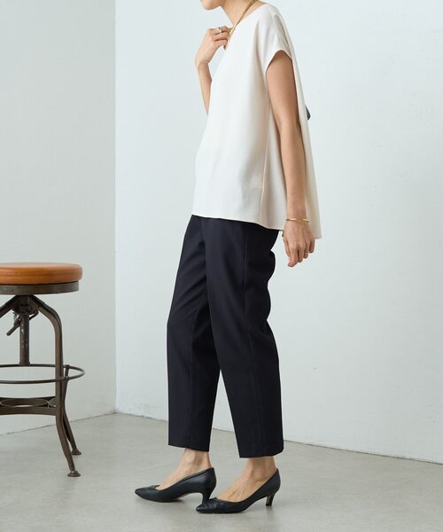 LIVETART（リヴェタート）の「ストレッチドビーテーパーパンツ《LIVETART》（その他パンツ・レディース・ブラック・FREE）」の6枚目の写真