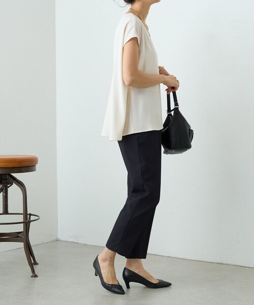 LIVETART（リヴェタート）の「ストレッチドビーテーパーパンツ《LIVETART》（その他パンツ・レディース・ブラック・FREE）」の8枚目の写真