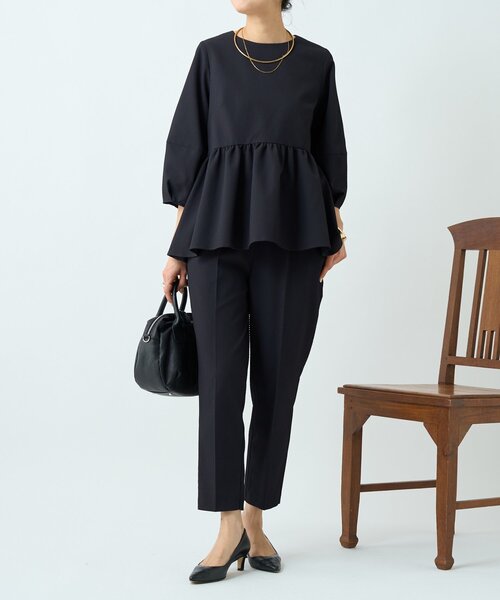 LIVETART（リヴェタート）の「ストレッチドビーテーパーパンツ《LIVETART》（その他パンツ・レディース・ブラック・FREE）」の9枚目の写真