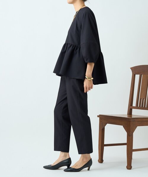 LIVETART（リヴェタート）の「ストレッチドビーテーパーパンツ《LIVETART》（その他パンツ・レディース・ブラック・FREE）」の10枚目の写真