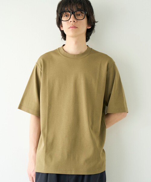coen（コーエン）の「クリーンプラスTシャツ ショートスリーブ【抗菌防臭・防汚（食品、衿部分の皮脂汚れ）・UVカット）（Tシャツ/カットソー・メンズ・ライム/ホワイト/オリーブ/ブラック・M/S/XL/L）」の4枚目の写真