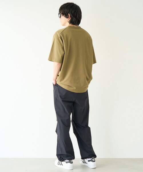 coen（コーエン）の「クリーンプラスTシャツ ショートスリーブ【抗菌防臭・防汚（食品、衿部分の皮脂汚れ）・UVカット）（Tシャツ/カットソー・メンズ・ライム/ホワイト/オリーブ/ブラック・M/S/XL/L）」の22枚目の写真