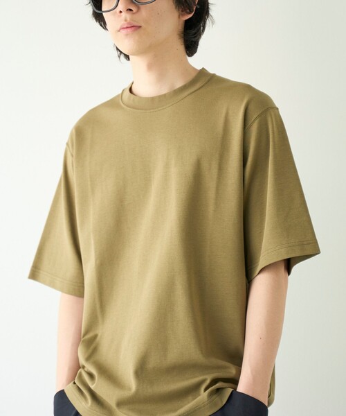 coen（コーエン）の「クリーンプラスTシャツ ショートスリーブ【抗菌防臭・防汚（食品、衿部分の皮脂汚れ）・UVカット）（Tシャツ/カットソー・メンズ・ライム/ホワイト/オリーブ/ブラック・M/S/XL/L）」の18枚目の写真