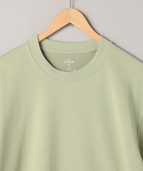 coen（コーエン）の「クリーンプラスTシャツ ショートスリーブ【抗菌防臭・防汚（食品、衿部分の皮脂汚れ）・UVカット）（Tシャツ/カットソー・メンズ・ライム/ホワイト/オリーブ/ブラック・M/S/XL/L）」の12枚目の写真