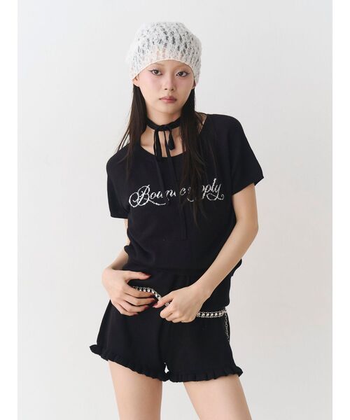 jouetie（ジュエティ）の「ニットショートパンツ（その他パンツ・レディース・ブラック/グレー/レッド・MEDIUM）」の14枚目の写真