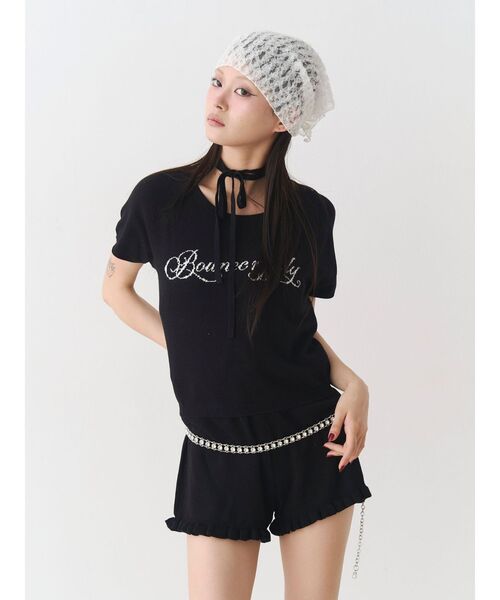 jouetie（ジュエティ）の「ニットショートパンツ（その他パンツ・レディース・ブラック/グレー/レッド・MEDIUM）」の15枚目の写真