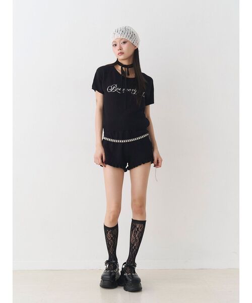 jouetie（ジュエティ）の「ニットショートパンツ（その他パンツ・レディース・ブラック/グレー/レッド・MEDIUM）」の18枚目の写真