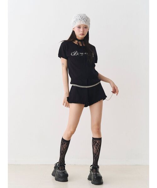 jouetie（ジュエティ）の「ニットショートパンツ（その他パンツ・レディース・ブラック/グレー/レッド・MEDIUM）」の19枚目の写真