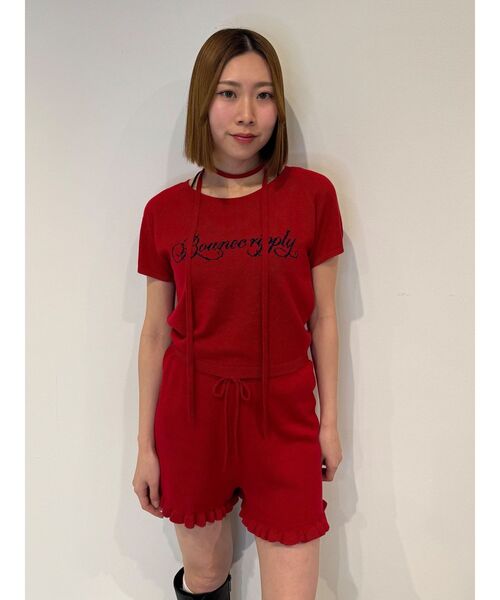 jouetie（ジュエティ）の「ニットショートパンツ（その他パンツ・レディース・ブラック/グレー/レッド・MEDIUM）」の22枚目の写真