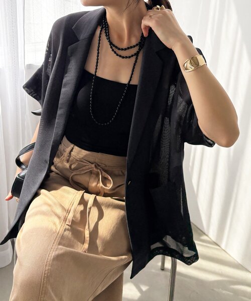 DouDou（ドゥドゥ）の「【軽量/シワになりにくい】GOLD1つボタン