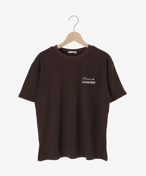 le.coeur blanc(ルクールブラン)の「【撥水・撥油・防汚】LAUMIERETシャツ(Tシャツ/カットソー・レディース・ブラウン/オフホワイト/ベージュ・38)」の19枚目の写真