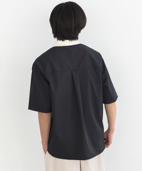 CRAFT STANDARD BOUTIQUE(クラフトスタンダードブティック)の「【クールドライ】バイカラーニット衿ポロシャツ(シャツ/ブラウス・メンズ・ホワイト/ブラウン/ブラック・M/L)」の8枚目の写真