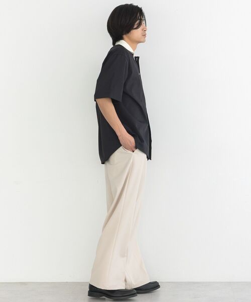 CRAFT STANDARD BOUTIQUE(クラフトスタンダードブティック)の「【クールドライ】バイカラーニット衿ポロシャツ(シャツ/ブラウス・メンズ・ホワイト/ブラウン/ブラック・M/L)」の11枚目の写真