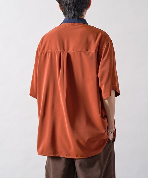 CRAFT STANDARD BOUTIQUE(クラフトスタンダードブティック)の「【クールドライ】バイカラーニット衿ポロシャツ(シャツ/ブラウス・メンズ・ホワイト/ブラウン/ブラック・M/L)」の15枚目の写真