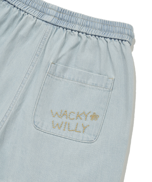 Wacky WiLLy（ワッキーウィリー）の「[26SS] ウィメンズイージーデニムショートパンツライトブルー（その他パンツ・レディース・その他・SMALL/MEDIUM）」の6枚目の写真