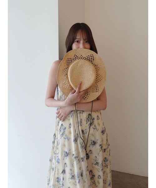 LAGUNAMOON（ラグナムーン）の「フローラルアメスリワンピース 【夏服】（ワンピース・レディース・レッド/イエロー・MEDIUM/SMALL）」の4枚目の写真
