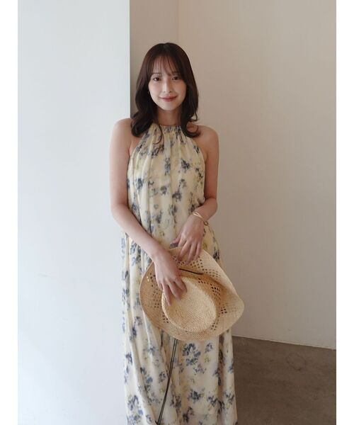 LAGUNAMOON（ラグナムーン）の「フローラルアメスリワンピース 【夏服】（ワンピース・レディース・レッド/イエロー・MEDIUM/SMALL）」の6枚目の写真