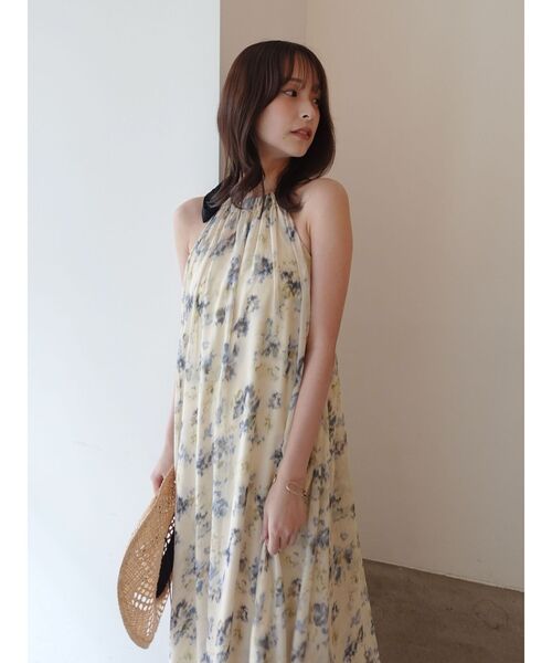 LAGUNAMOON（ラグナムーン）の「フローラルアメスリワンピース 【夏服】（ワンピース・レディース・レッド/イエロー・MEDIUM/SMALL）」の8枚目の写真