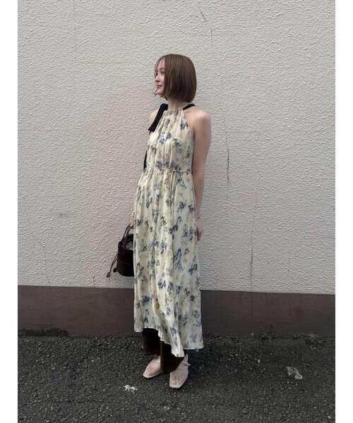 LAGUNAMOON（ラグナムーン）の「フローラルアメスリワンピース 【夏服】（ワンピース・レディース・レッド/イエロー・MEDIUM/SMALL）」の9枚目の写真
