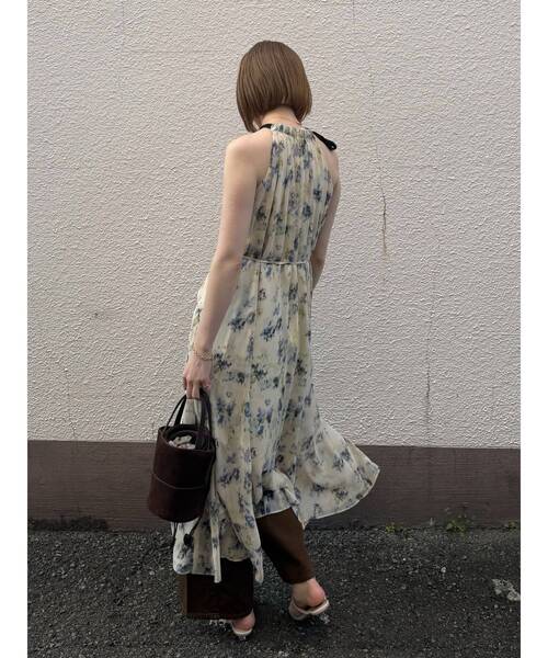 LAGUNAMOON（ラグナムーン）の「フローラルアメスリワンピース 【夏服】（ワンピース・レディース・レッド/イエロー・MEDIUM/SMALL）」の10枚目の写真