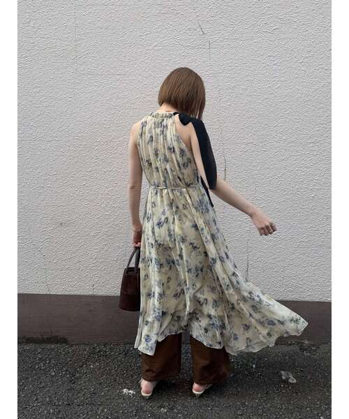 LAGUNAMOON（ラグナムーン）の「フローラルアメスリワンピース 【夏服】（ワンピース・レディース・レッド/イエロー・MEDIUM/SMALL）」の11枚目の写真
