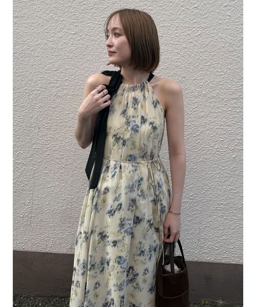 LAGUNAMOON（ラグナムーン）の「フローラルアメスリワンピース 【夏服】（ワンピース・レディース・レッド/イエロー・MEDIUM/SMALL）」の12枚目の写真