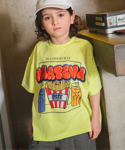 BREEZE（ブリーズ）の「【リンク】B NEWJACK グラフィック半袖Tシャツ（Tシャツ/カットソー・キッズ・オフホワイト/ブラック/エメラルド/アイボリー/ダークブラウン/ライム/レッド/オレンジ/ロイヤルブルー/ダークグリーン・90/110/150/130/140/160/120）」の7枚目の写真