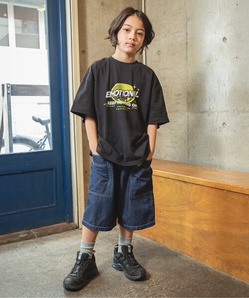 BREEZE（ブリーズ）の「【リンク】B NEWJACK グラフィック半袖Tシャツ（Tシャツ/カットソー・キッズ・オフホワイト/ブラック/エメラルド/アイボリー/ダークブラウン/ライム/レッド/オレンジ/ロイヤルブルー/ダークグリーン・90/110/150/130/140/160/120/100）」の11枚目の写真