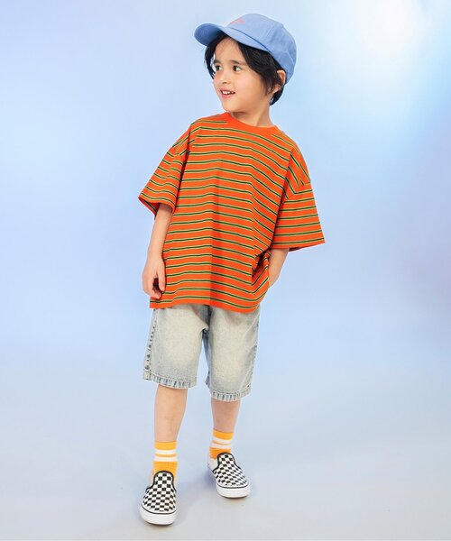 BREEZE（ブリーズ）の「【リンク】B NEWJACK グラフィック半袖Tシャツ（Tシャツ/カットソー・キッズ・オフホワイト/ブラック/エメラルド/アイボリー/ダークブラウン/ライム/レッド/オレンジ/ロイヤルブルー/ダークグリーン・90/110/150/130/140/160/120/100）」の21枚目の写真