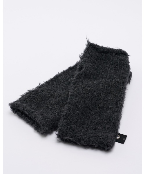 wjk（ダヴルジェイケイ）の「fancy yarn knit hand warmer（手袋・メンズ・ブラック/ホワイト/チャコールグレー・FREE）」の6枚目の写真