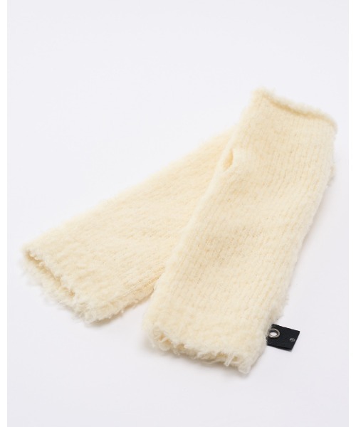 wjk（ダヴルジェイケイ）の「fancy yarn knit hand warmer（手袋・メンズ・ブラック/ホワイト/チャコールグレー・FREE）」の8枚目の写真