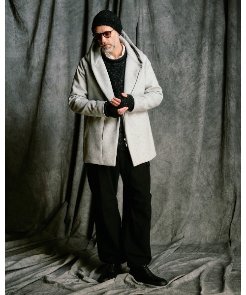 wjk（ダヴルジェイケイ）の「fancy yarn knit hand warmer（手袋・メンズ・ブラック/ホワイト/チャコールグレー・FREE）」の17枚目の写真