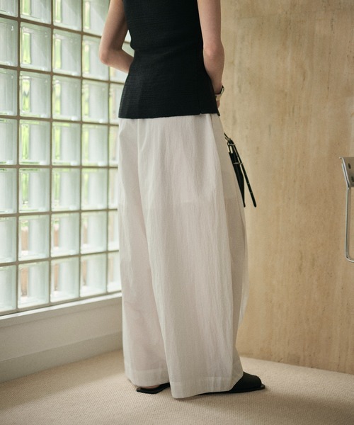 LAULEN(ローレン)の「cotton blend cocoon balloon pants /コットンブレンドコクーンバルーンパンツ(その他パンツ・レディース・ベージュ/ホワイト/ブラック・FREE)」の8枚目の写真