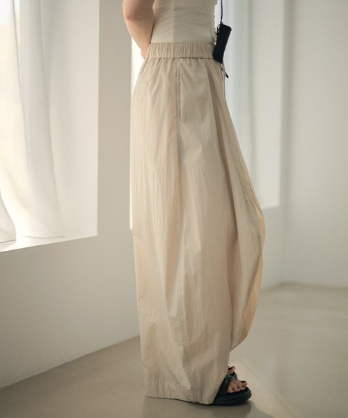 LAULEN(ローレン)の「cotton blend cocoon balloon pants /コットンブレンドコクーンバルーンパンツ(その他パンツ・レディース・ベージュ/ホワイト/ブラック・FREE)」の18枚目の写真