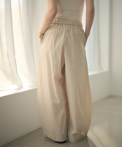 LAULEN(ローレン)の「cotton blend cocoon balloon pants /コットンブレンドコクーンバルーンパンツ(その他パンツ・レディース・ベージュ/ホワイト/ブラック・FREE)」の20枚目の写真