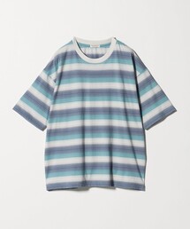 オンブレ ボーダー クルーネック Tシャツ