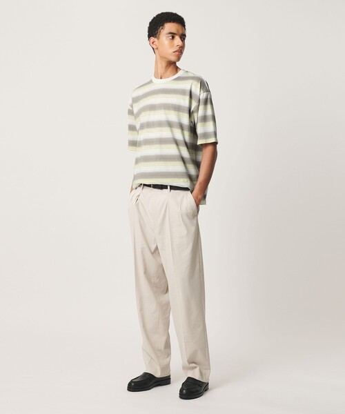 BEAUTY&YOUTH UNITED ARROWS(ビューティーアンドユースユナイテッドアローズ)の「オンブレ ボーダー クルーネック Tシャツ(Tシャツ/カットソー・メンズ・クリーム/ネイビー/ライトブルー・S/L/XL/M)」の5枚目の写真