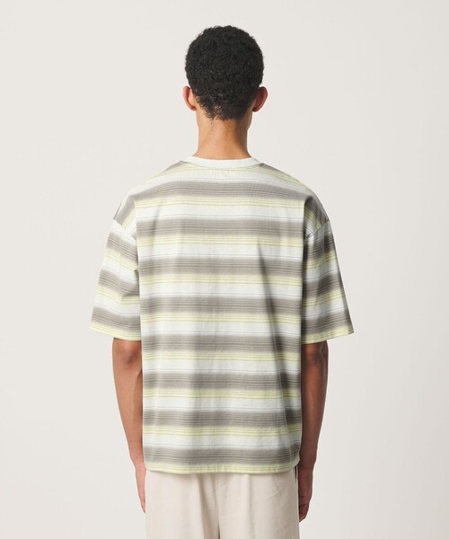 BEAUTY&YOUTH UNITED ARROWS(ビューティーアンドユースユナイテッドアローズ)の「オンブレ ボーダー クルーネック Tシャツ(Tシャツ/カットソー・メンズ・クリーム/ネイビー/ライトブルー・S/L/XL/M)」の8枚目の写真