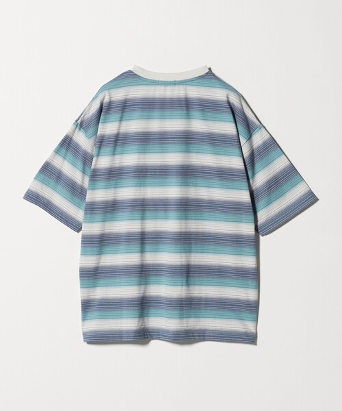 BEAUTY&YOUTH UNITED ARROWS(ビューティーアンドユースユナイテッドアローズ)の「オンブレ ボーダー クルーネック Tシャツ(Tシャツ/カットソー・メンズ・クリーム/ネイビー/ライトブルー・S/L/XL/M)」の9枚目の写真