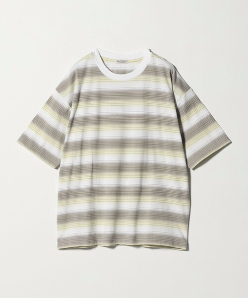 BEAUTY&YOUTH UNITED ARROWS(ビューティーアンドユースユナイテッドアローズ)の「オンブレ ボーダー クルーネック Tシャツ(Tシャツ/カットソー・メンズ・クリーム/ネイビー/ライトブルー・S/L/XL/M)」の15枚目の写真